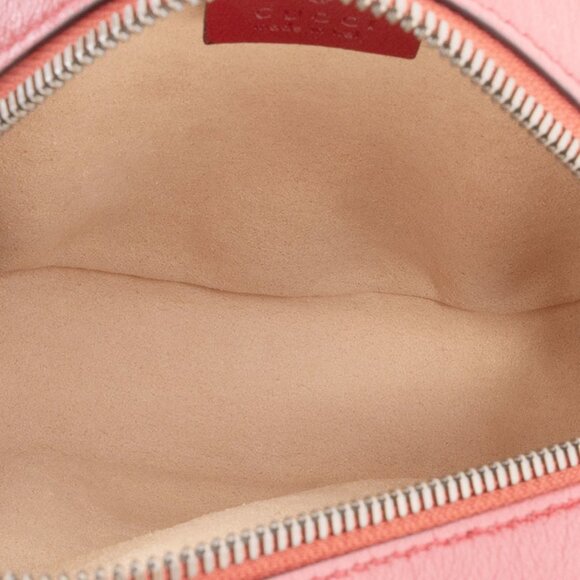 GUCCI Authentic Red Leather GG Marmont Shoulder Bag - Picture 9 of 16